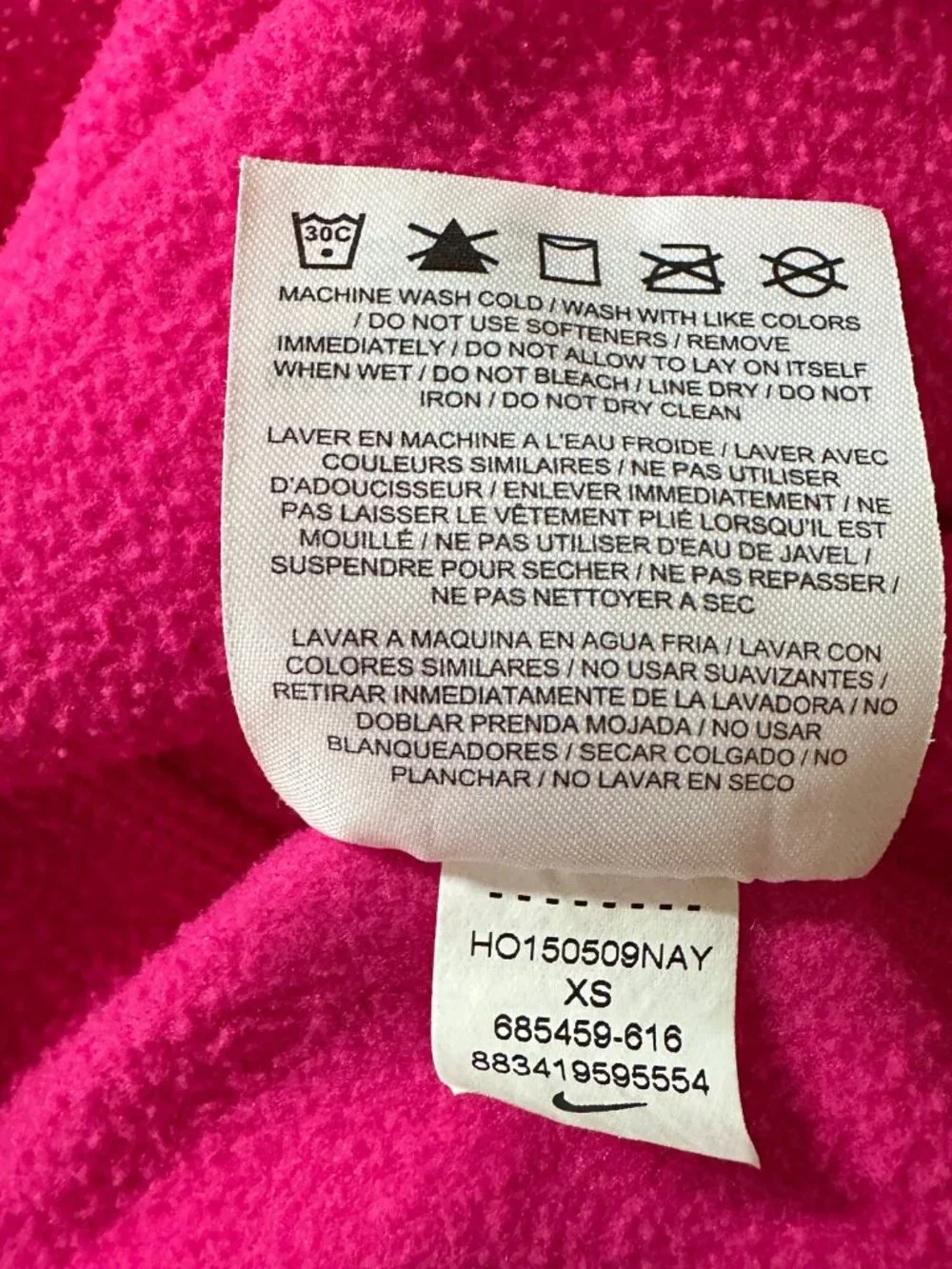 Nike Therma-FIT Pink Pullover Hoodie - Size XS - EUC